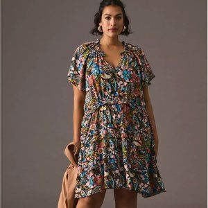 By Anthropologie Robin Tiered Mini Dress